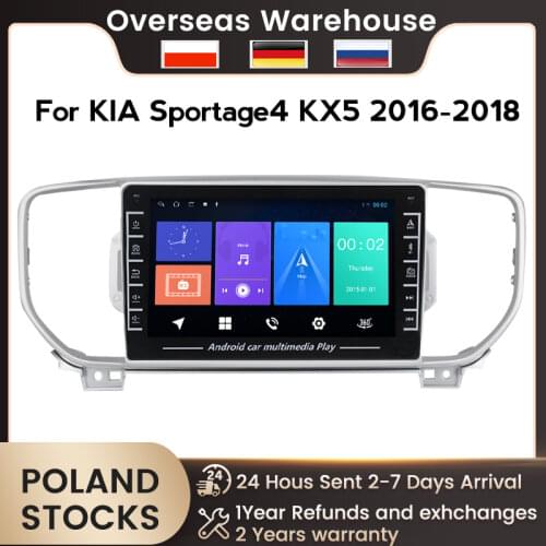 NaviFly 8 inch Android Car Radio Stereo Video Player Navigation GPS Headunit For KIA Sportage 4 2016 2017 2018 KX5 support FM BT