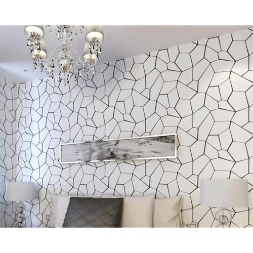 Beibehang Water cube non-woven wallpaper Living room bedroom wallpaper modern minimalist TV background wall photos 3d wallpaper