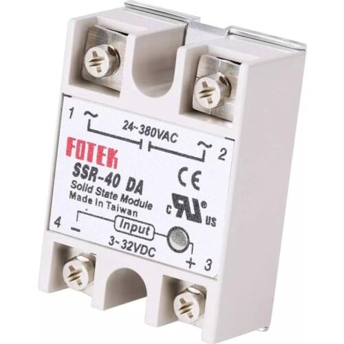 SSR-10DA 25DA 40DA 60DA 80DA 100DA DC to AC 10AA 25AA 40AA AC to AC Single phase direct current SSR solid state relay