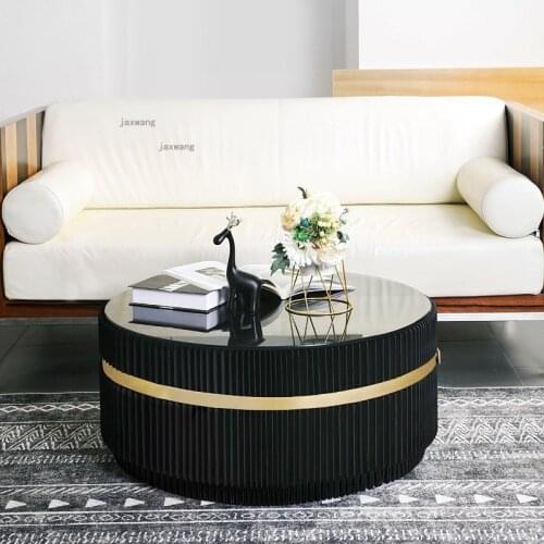 Office Business Pub Coffee Tables Foldable Restaurant Living Room Round Tea Table Minimalist Designer Furniture Low Corner Table