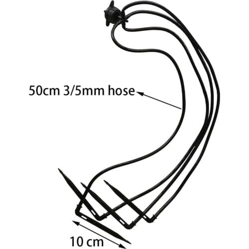 Greenhouse 4 Way Arrow Dripper Garden Agriculture Micro Irrigation System 2L 4L 8L Emitter Curved Arrow Drippe