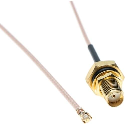 IPX IPEX UFL U.FL to SMA Female Bulkhead Waterproof O-Ring Straight connector RF RG178 Cable Pigtail Coaxial Mini PCI WIFI WLAN