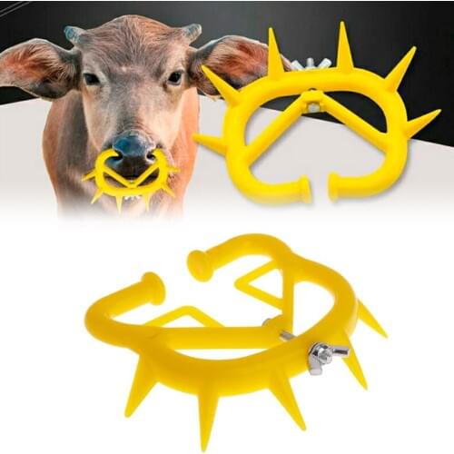 Farm Animal Weaner Calf Stop Milking Weaning Tools Professional Animal Equipment ABS Anti Suck Durable Plastic Cattle Nose Clip
