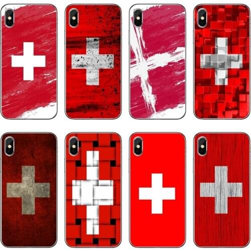 Switzerland Flag Transparent Phone Case For iPhone 12 11 Pro Max Mini XS Max XR X 8 7 Plus 6 6S Plus 5 5S SE 2020