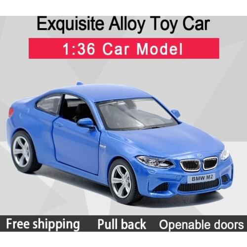 RMZ CITY 1:36 M2 Sports Car Alloy Diecast Car Model Toy With Pull Back For Children Gifts Toy Collection