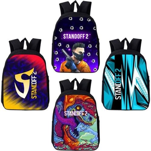 3D Standoff 2 Backpack Children Back To School Bookbags Teenager Boys Girls Hot Game 12/16 Inch Cartoon Bgas Unisex Travelbags