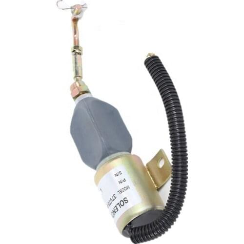 37V84-56010 Stop Solenoid 24V Fuel Shutdown Solenoid Cut Off Solenoid 37V84-56010-A for Excavator Engine Aftermarket Parts
