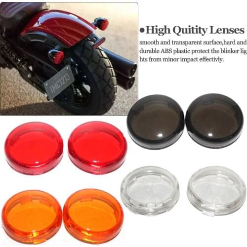2pcs/4pcs Turn Signal Light Indicator Lens Cover ABS For Harley Sportster 1200 883 Touring Electra Glide Road King Dyna Softail