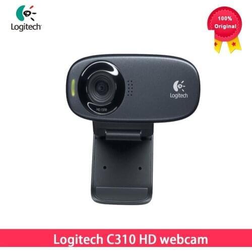 Logitech C310 HD Webcam Webcast camera Gaming camera Built-in Microphone HD 720P with 5MP Photos Auto Focus