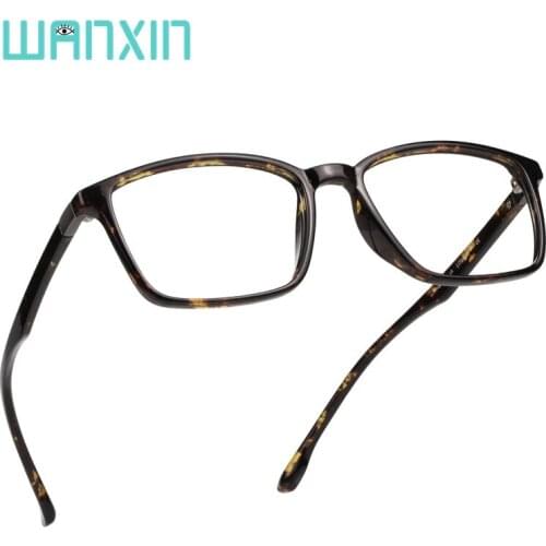 WANXIN Plastic Blue Light Blocking Glasses,Rectangle Computer Reading Glasses,Southern Fashion