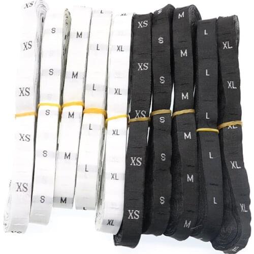 1 Volume / 500pc Size Cloth Label Clothing Clothes Label Black Background White Letters Or White Background Black Letters