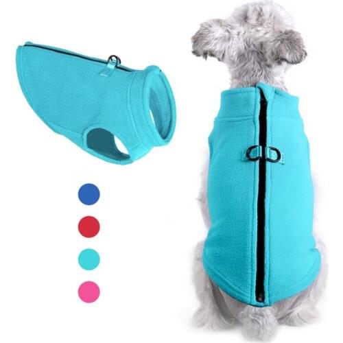 Winter Fleece Dog Clothes Pet Warm Jacket With Buckle French Bulldog Clothing Puppy Coat for Small Dogs Chihuahua Pug Apparels
