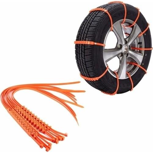 10Pcs TPU Snow Chains Universal Car Suit Tyre General Automobile Tire For SUV Off-Road Safety Chains Snow Mud Ground Anti Slip