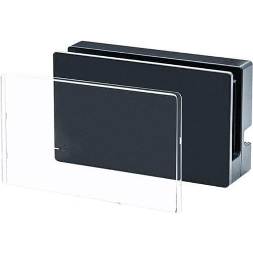 10PCS Charging Dock Cover Portable Fit for Switch NS Transparent PC Anti Scratch Dust Guard Protective Hard Shell