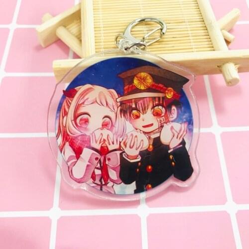 2021 Fashion Anime Toilet-bound Hanako-kun Keychain Nene Yashiro Anime Hanako Kun Acrylic Key Ring For Kids Gifts Cosplay Props