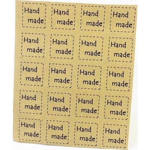 2400pcs Square Cowhide dotted frame handmade Christmas Stickers Scrapbooking food package Stationery FREE SHIPPING