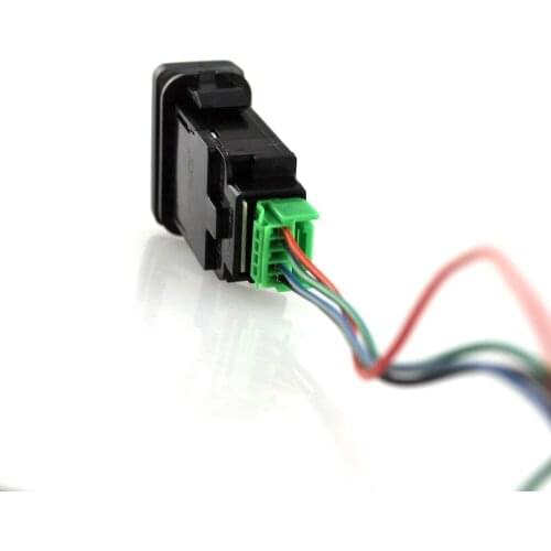 4 Pieces 12V LED Rocker Switch with Connector Wire for Toyota Landcruiser 100 Series 1998-2007