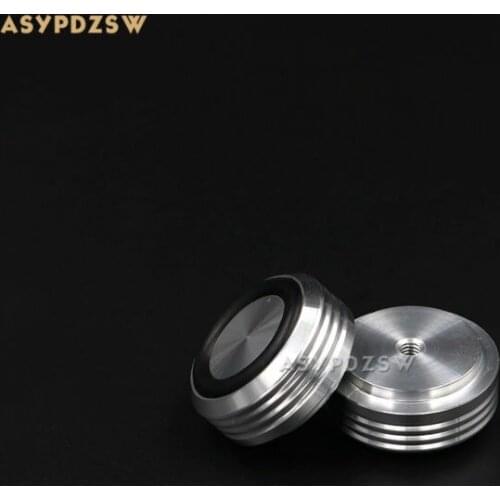 4PCS 30*13 Wavy silver aluminum HIFI DIY Audio amplifier Speaker damping pads Computer machine feet