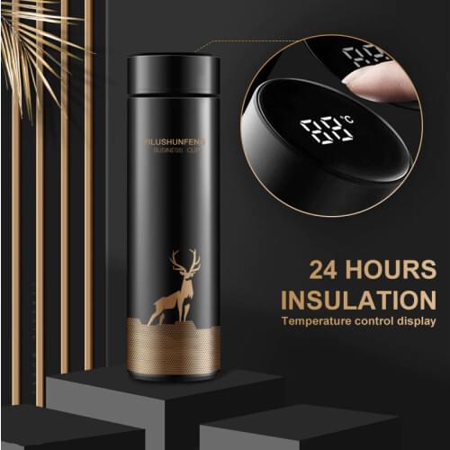 450ml LED Display Temperature Thermos Cup Stainless Steel Smart Vacuum Bottle Insulation Cup Tea Cup Hot Coffee Cup