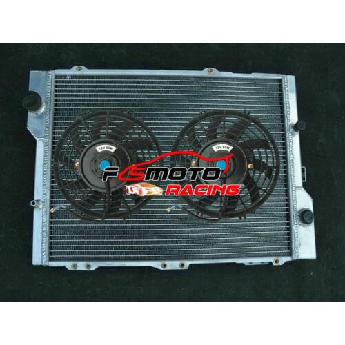 Aluminum Radiator + Fan For Audi RS2 B4 RS 2 S2 ADU 2.2L 20V Turbo Estate 1994 1995 94 95