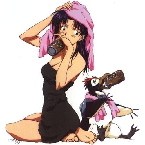 Beauty Anime Auto Bumper Decal Window Car Stickers Waterproof Scratch-proof Trunk Camper Decoration Vinyl Sticker Kk13*12cm