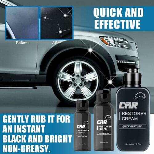 Car Plastic Parts Retreading Agent Panel Agent Car Polish Car Paint Wax Plastic Leather Retreading Agent Auto Interior Cleaner