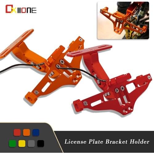 For 950 990 SM 950 Adventure 390 790 890 ADVENTURE RC8 R 1290 Super Adventure S T R Motorcycle License Plate Bracket Holder