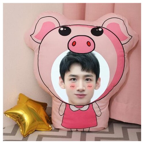Bai Jingting Humanoid Pillow Real Photos Waiting Surrounding Shaped Pillow Cartoon Doll Doll Waist Cushion Home Decor Pillow