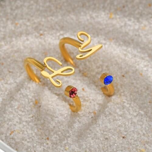 Hu pi pi Rings With Crystals