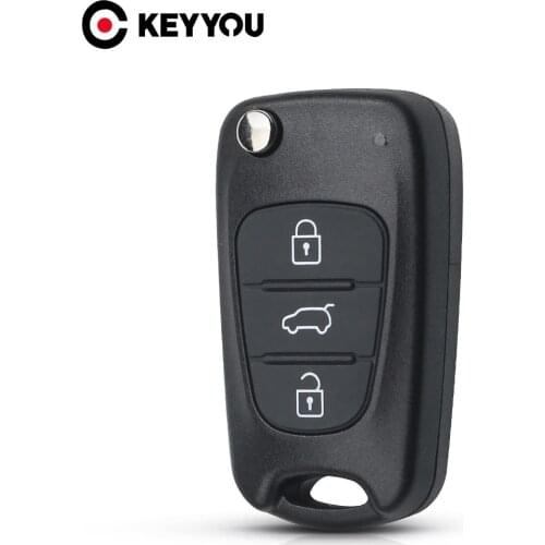 KEYYOU 20X Remote Key Shell 3 Buttons For Hyundai Avante Elantra I30 I40 I20 IX35 Flip Folding Remote Car Key Case Cover