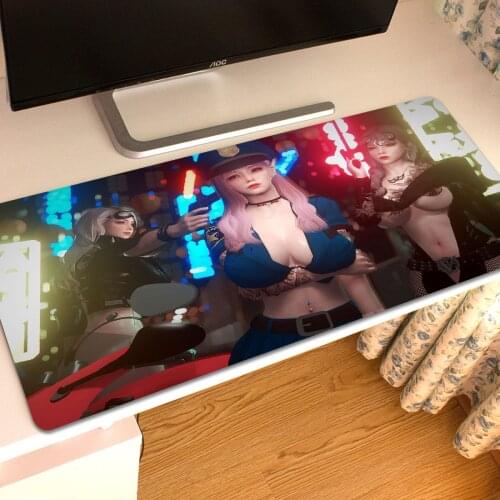 Sexy Anime Mouse Pad Large Two-dimensional for The Son of Wind Spirit 3d Chest Gaming Seaming Computer Desk Mat