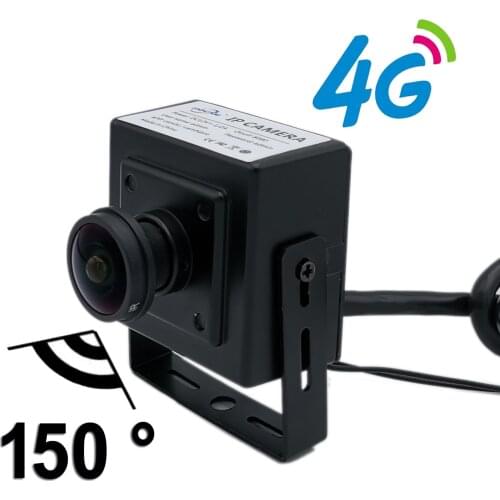 5MP 1080P SIM 4G Mini Camera 4G IP Kamera Small Wide Angle 1.8mm Security Onvif P2P Cctv Camhi for Small Spaces Without Network