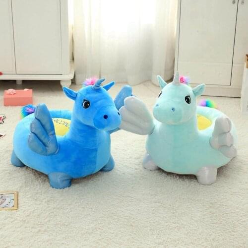 Cartoon Lovely Unicorn Duck Kids Sofa Chair Plush Toys Seat Baby Nest Sleeping Bed Adult Pillow Stuffed Cushion Children Gift