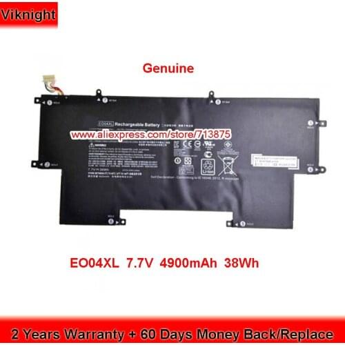 Genuine 827927-1B1 EO04XL Battery for HP EliteBook Folio G1 P4P84PT V1C37EA V8U08AV 827927-1C1 7.7V 4900mAh