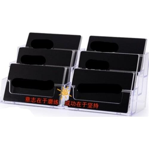 One pcs Acrylic Plastic Business Card Holder Clear Display Stand Wide Selection