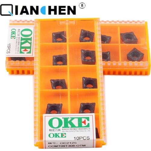 Original quality OKE 10pcs/lot high precision high performance high strength CNC CCMT09T308-OTM OC2125 industry carbide inserts