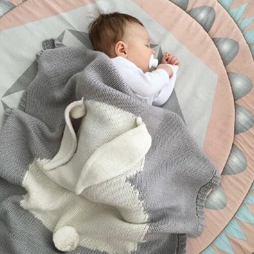 Baby Blankets Newborn Swaddle Baby Wrap 100% Cotton Blanket For Kid Rabbit Cartoon Plaid Infant Toddler Bedding Swaddling
