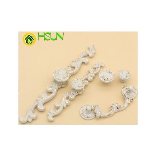 Shabby Chic Drawer Knobs Pulls Handles Dresser Drawer Pull Knob Bail Ivory White Gold Cabinet Handle Back Plate French Kitchen