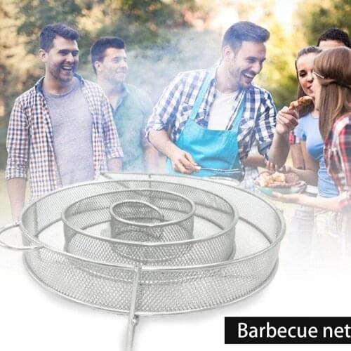 Durable Reusable Sawdust BBQ Smoke Net Durable Barbecue Sawdust Net Outdoor Barbecue Smoked Burning Smoked Net Basket