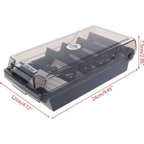 Large Capacity Splitter Index Tabs Business Card Holder Name Card Storage Box Organizer Case