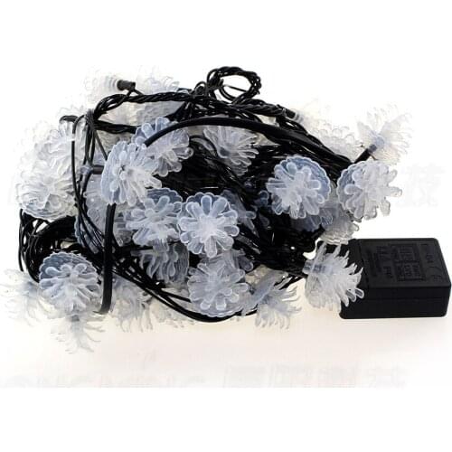 Special 4pcs Black wires LED string light wedding lamp LED Christmas tree light cute led pine tree lights 110V/220V 10m 80leds