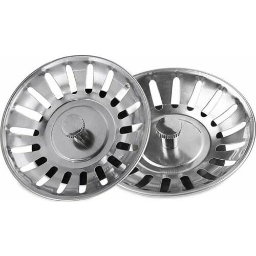 Stainless Steel ABS Kitchen Sink Stopper Plug for Bath Drain Drainer Strainer Basin Water Rubber Sink Cover Sinkhole