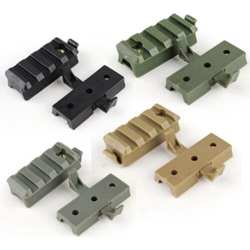 Tactical 20mm Airsoft Rail Adapter Military Mount Set Plastic Scope Alignment Mount Kit for Fast Helmet Hunting Equipment