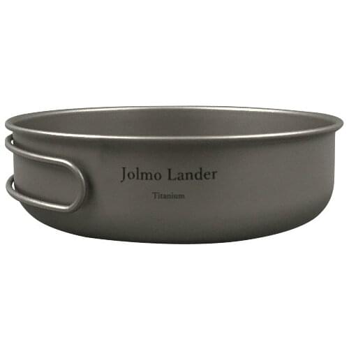 Jolmo Lander Ultralight Titanium Fry Pan Outdoors Frypan with Folding Handle 700ml