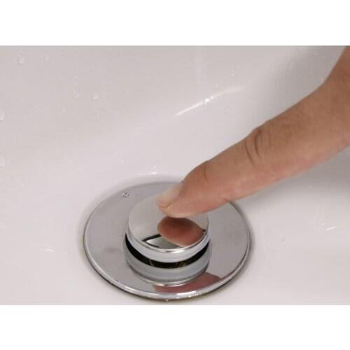 Universal Basin Pop-up Drain Filter Stainless Steel Washbasin Bounce Core Bath Stopper Sink Strainer Plug Sink Hair Catcher