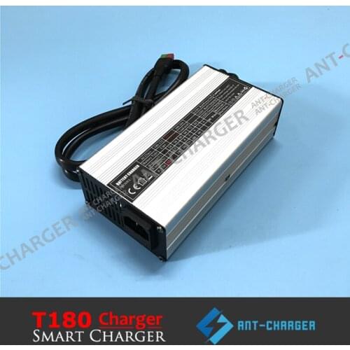 T180 180W 54.6V 3A Electric Bike Charger for 46.8V/48V/48.1V 13s Lipo/Li-ion/Lithium Ion Battery Pack 100-240VAC Aluminum Case