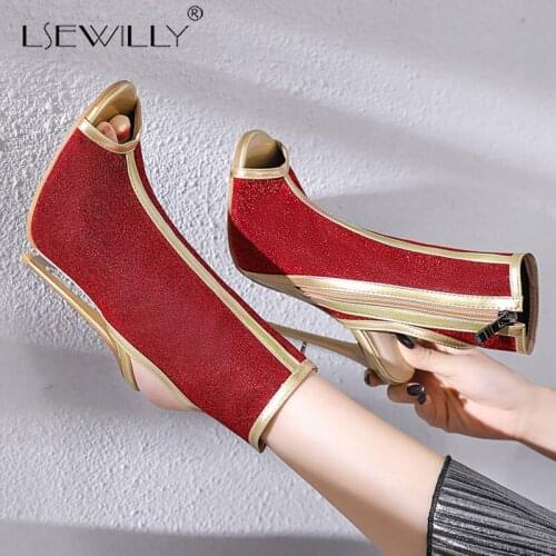 Lsewilly New summer Fashion Black Gold Outline Ankle Sandles Woman Open Toe Gold Stiletto High Heels Elegant Sexy Shoe Female