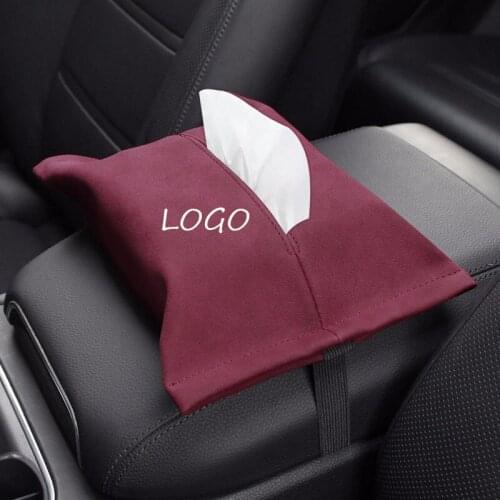 1 Pcs Car Tissue Box Towel Sets Car Sun Visor Tissue Box Holder Auto Interior Storage Decoration for renault Car Accessories