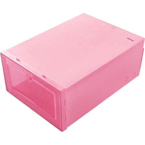 1pcs Flip Shoes Box Thickened Transparent Drawer Case Plastic Shoe Hanger Stackable Box Shoe Organizer Shoebox storage Shoe rack
