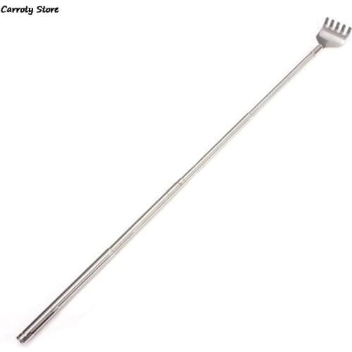 1pcs Portable Stainless Steel Telescopic Pen ClipTelescopic Back Scratcher Itch Scratch Tool High Quality Convenient And Quick